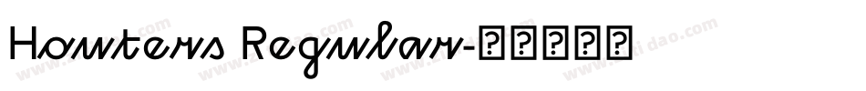 Houters Regular字体转换